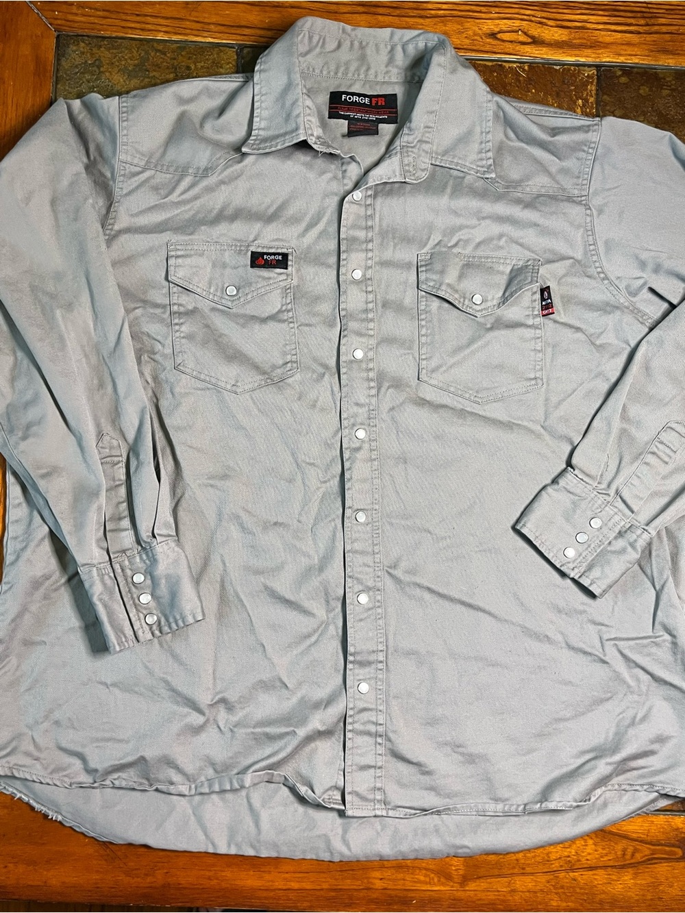Forge FR Light Gray Work Shirt-2XL